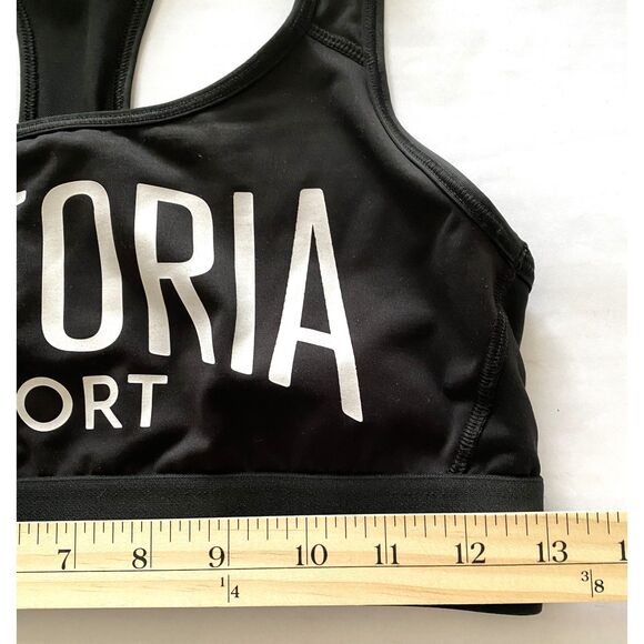 Victoria Sport Victoria Secret Black Sports Bra No Padding Logo - Picture 6 of 7